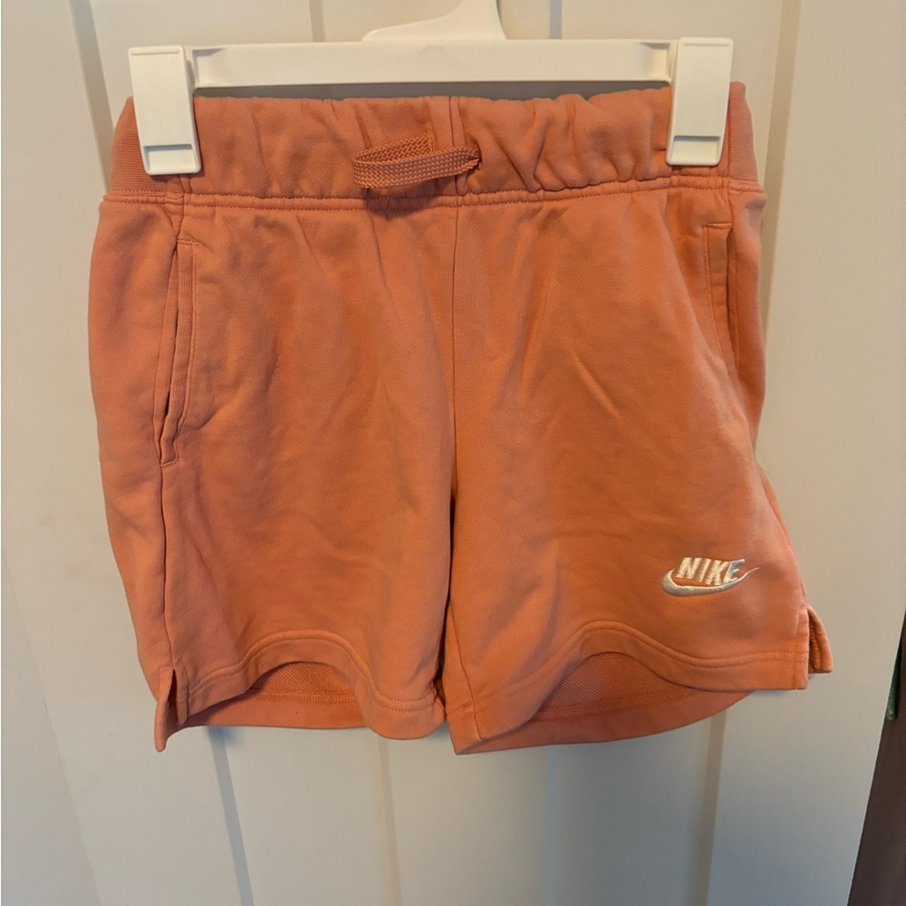Nike light pink sweatshorts. Kids XL.